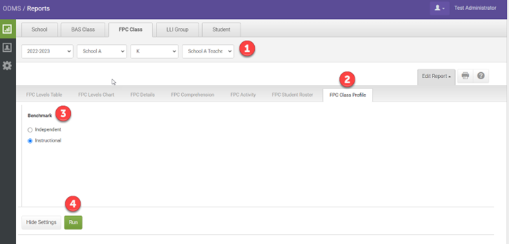FPC Class Profile Report Overview with Heinemann Fountas & Pinnell ...