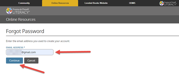 Resetting Your Password For Your Heinemann F&amp;P Online Resources Account
