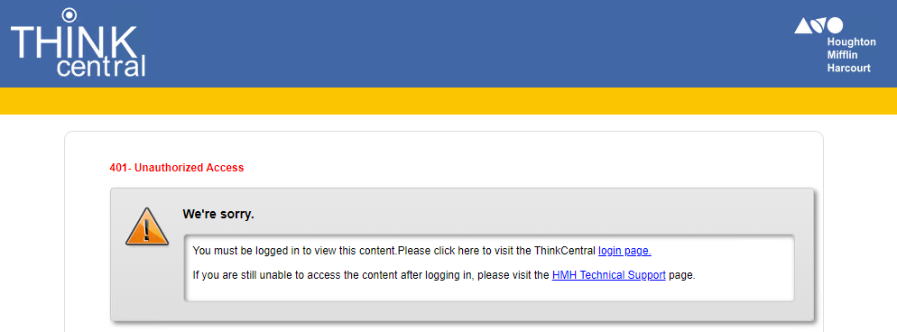401 - Unauthorized Access Error is Received When Access Content Links