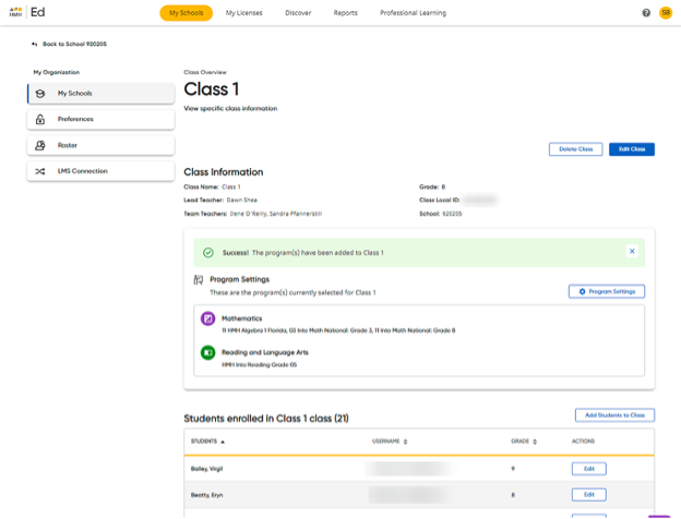 CPS Amira Implementation Setup Guide for School Administrators
