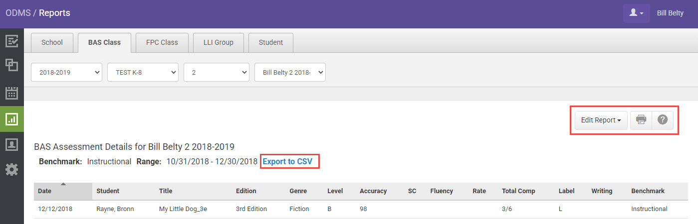 BAS Class Assessment Details Overview with Heinemann Fountas & Pinnell ...