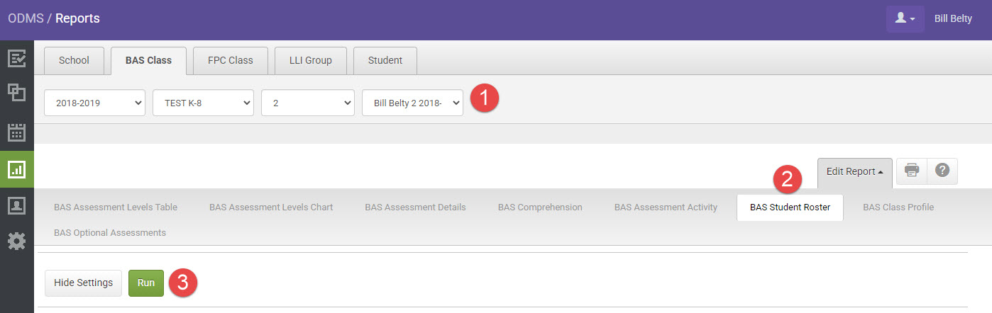 BAS Class Student Roster Reporting Overview with Heinemann Fountas ...