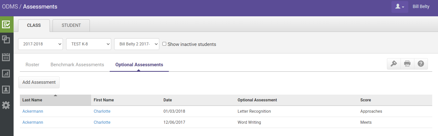Optional Assessments Screen Overview in Heinemann Fountas & Pinnell ...